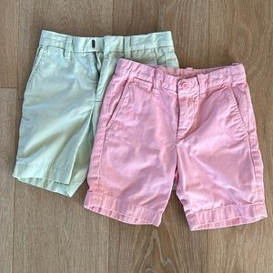 Crewcuts boys size 5 bundle 2 pack shorts. Pink and mint.